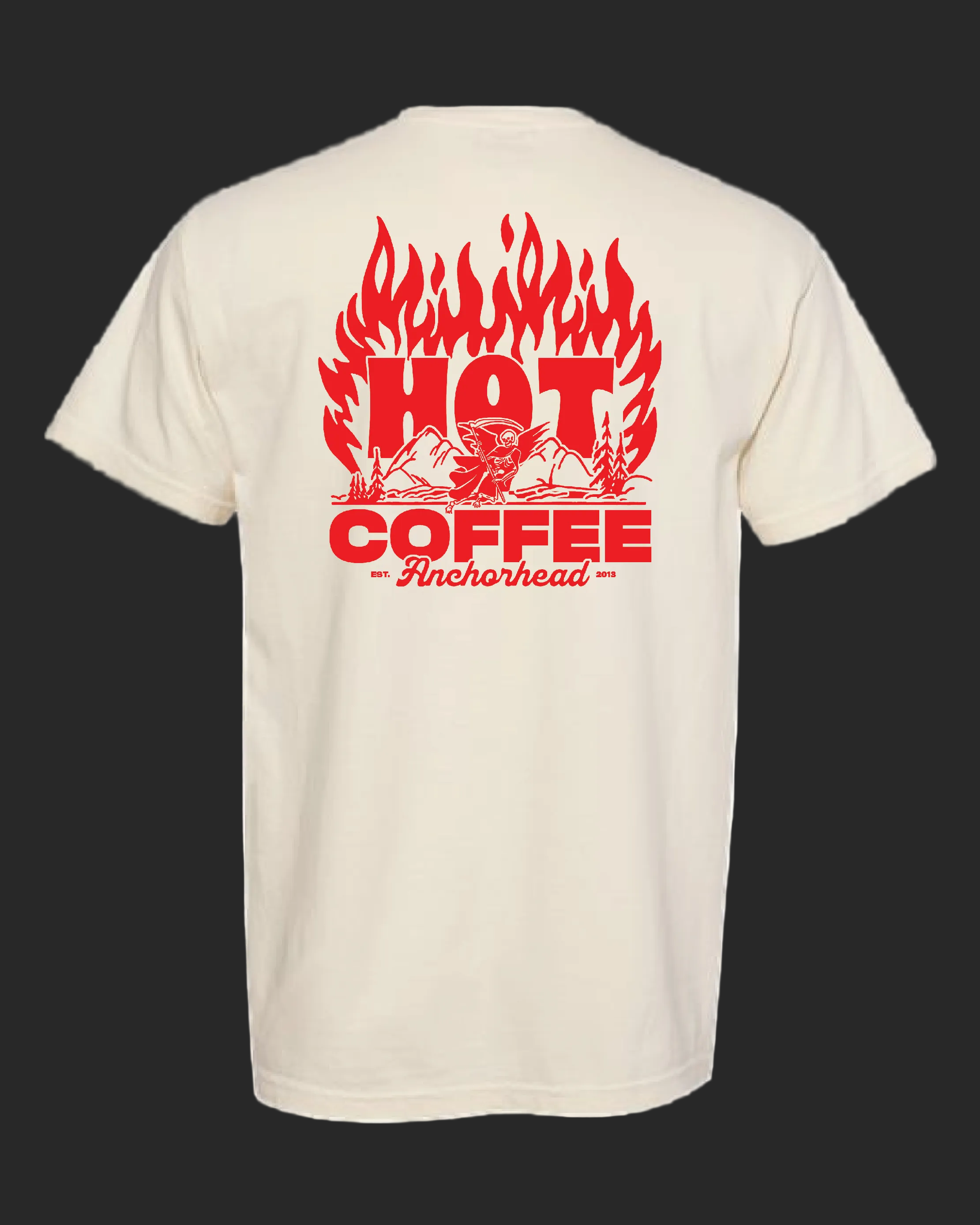 Hot Coffee Tee | Comfort Colors – Anchorhead Coffee