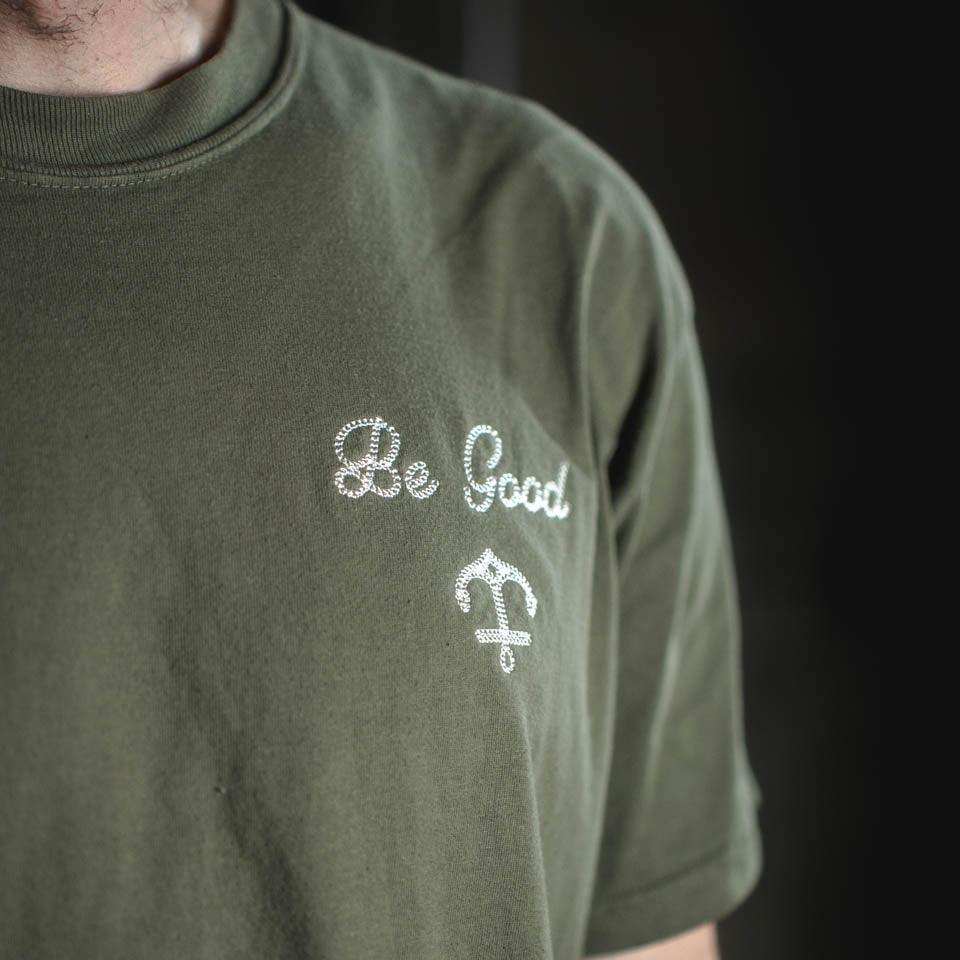 B Good Chain Be Good Chain Stitch Tee | Embroidered Coffee Apparel – Anchorhead Coffee
